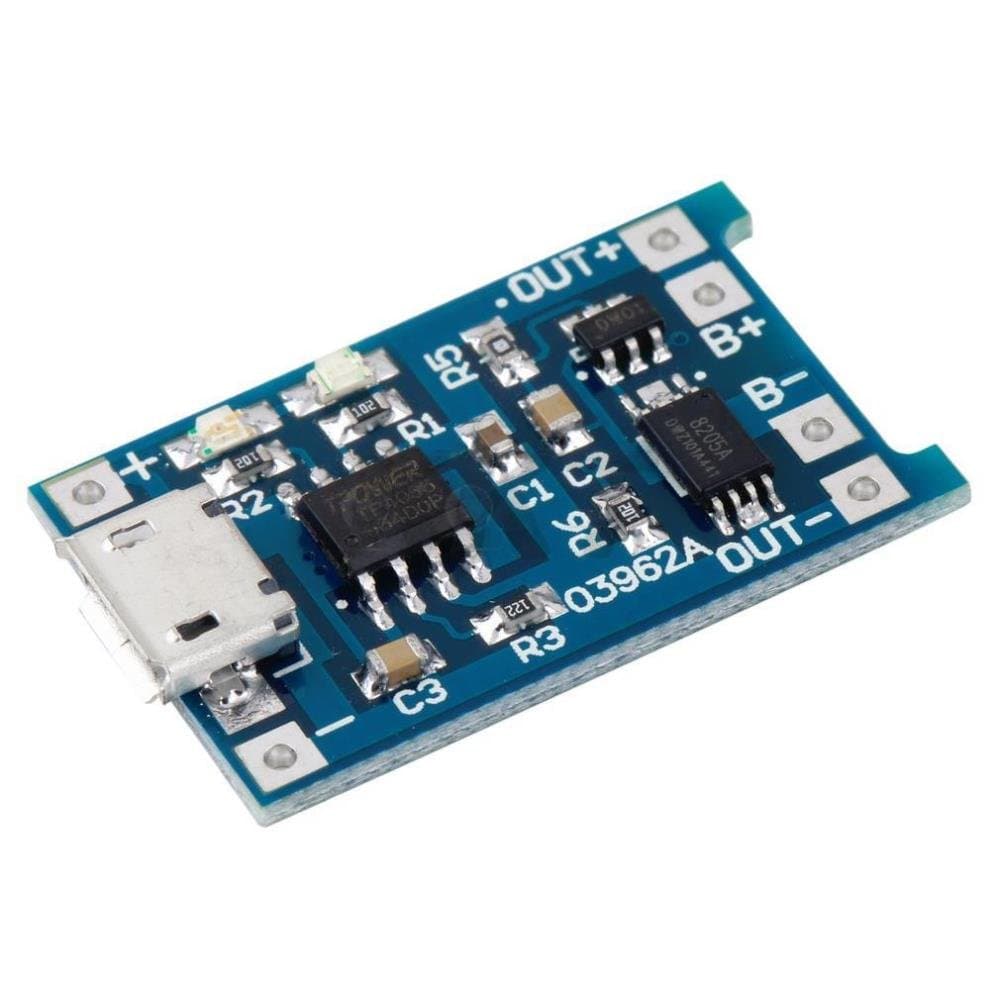 MO42 Micro USB 5V 1A 18650 Lithium Battery Charger Board with Protection Module