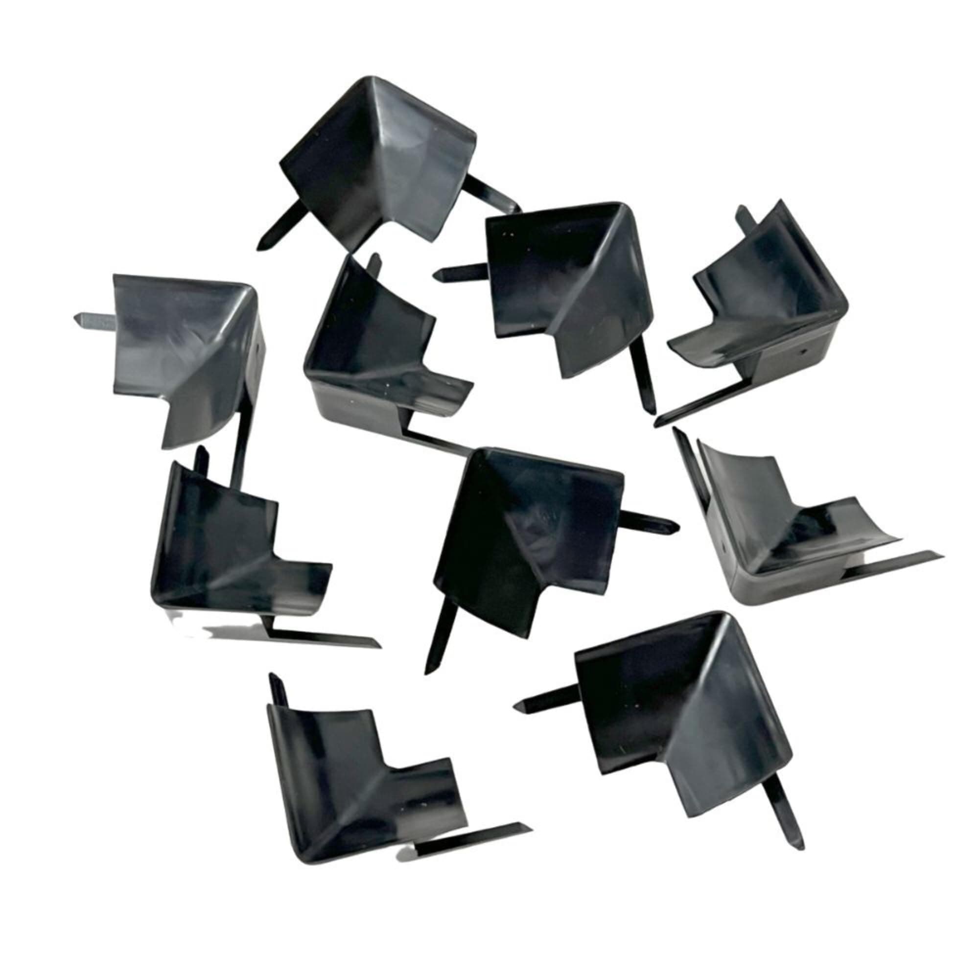 InstaTrim Inside Corners - 10 Black 1/2" Wide Trim Inside Corner Pieces - Trim for Inside Corners - Paintable