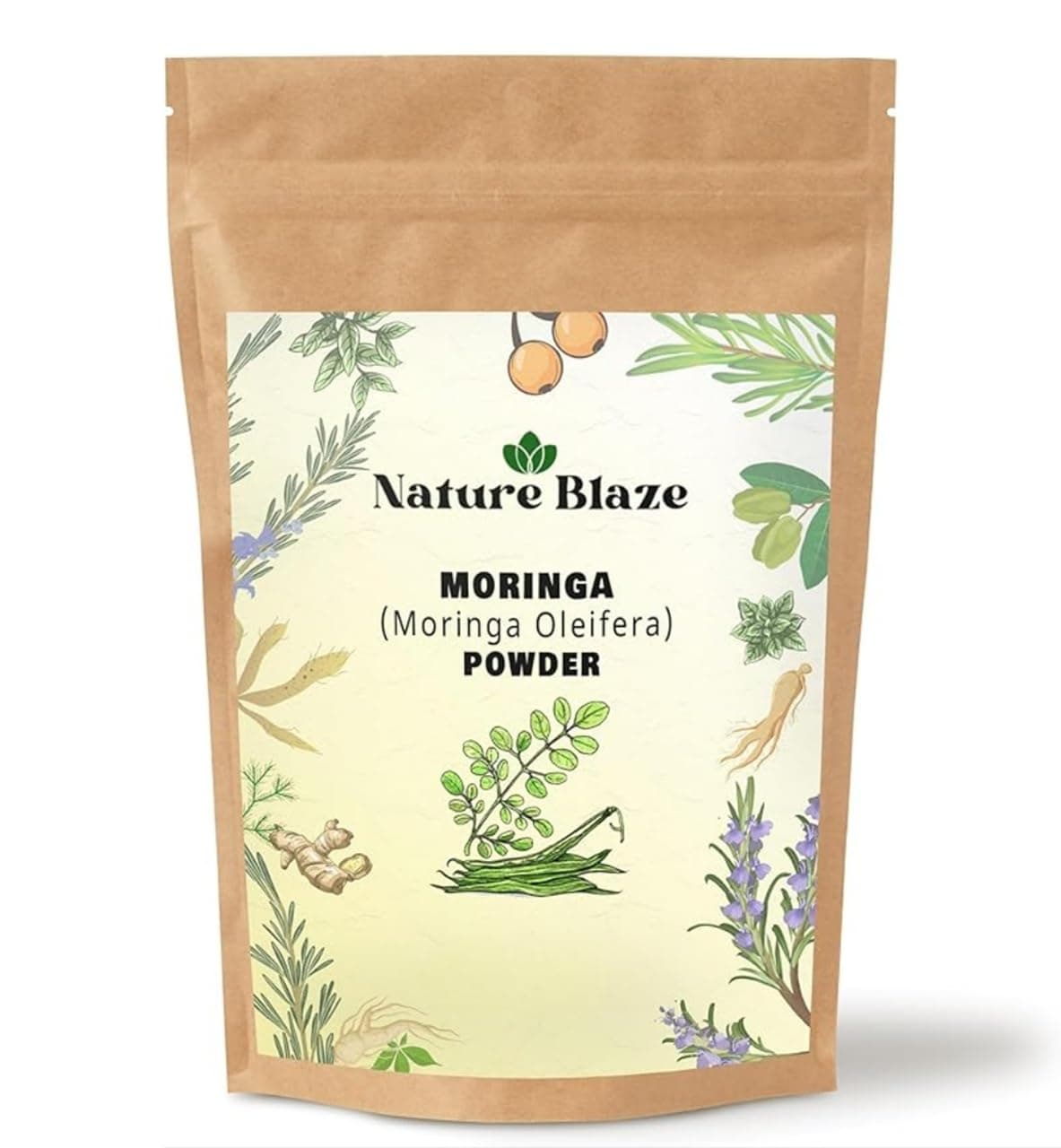 Moringa Leaf | Drumstick Powder A Natural Solution for Men & Women 4 Oz / 0.25lb