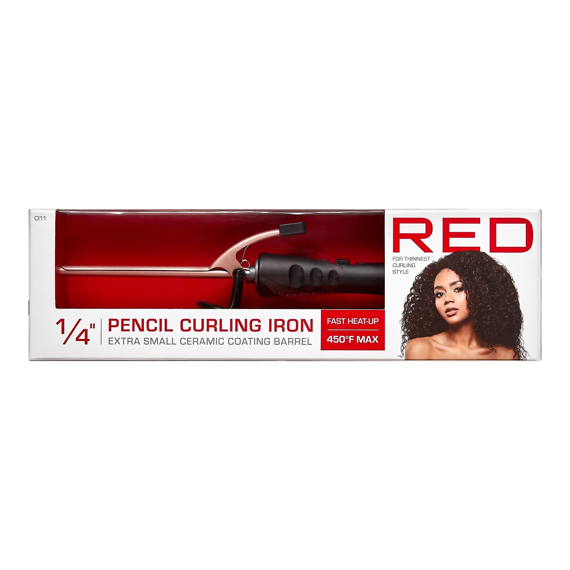 Kiss Red Curling Iron Pencil 1.25Inch