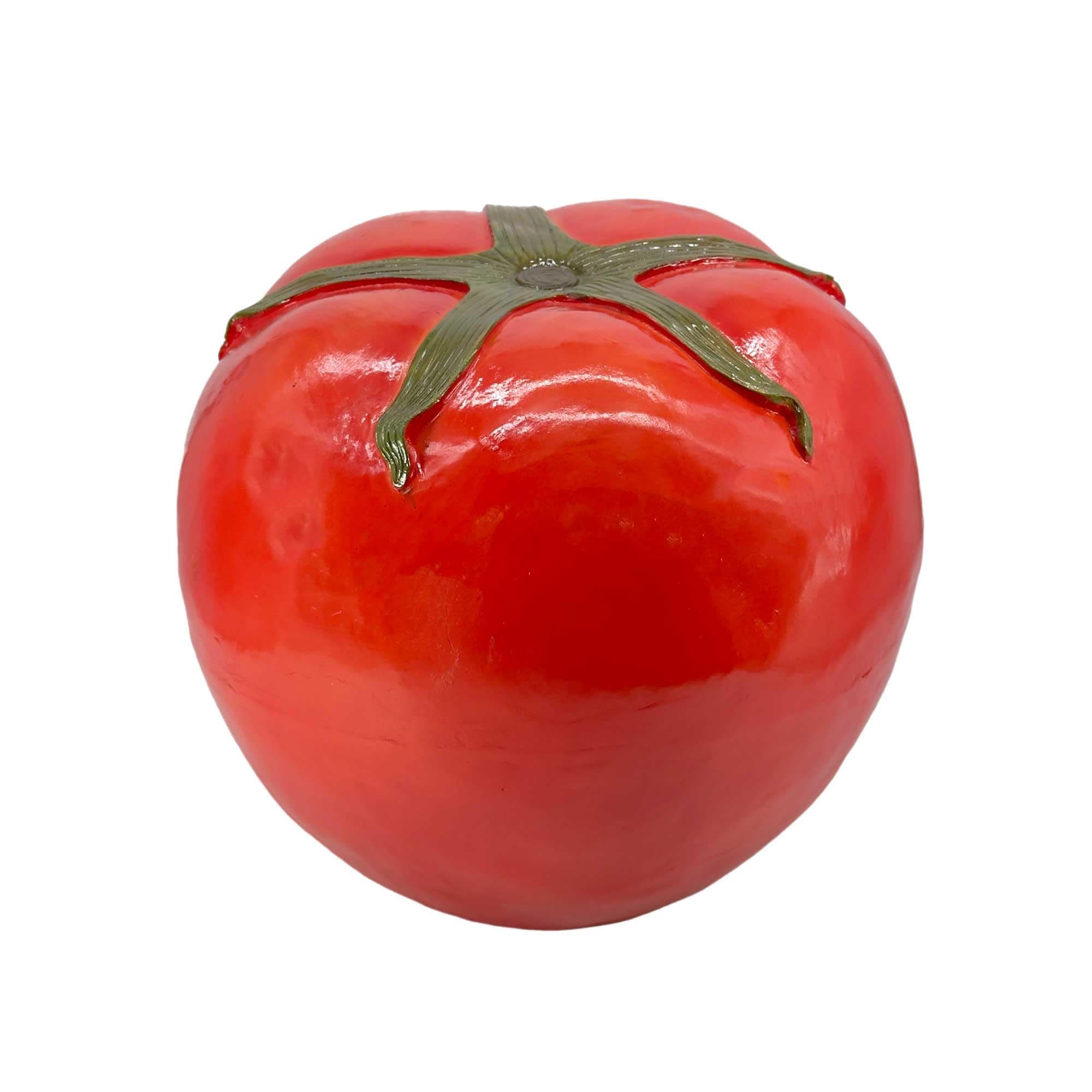 Galt International 15" Red Tomato Stool Side Table Home Decor Plant Stand Garden Indoor Outdoor Decorations