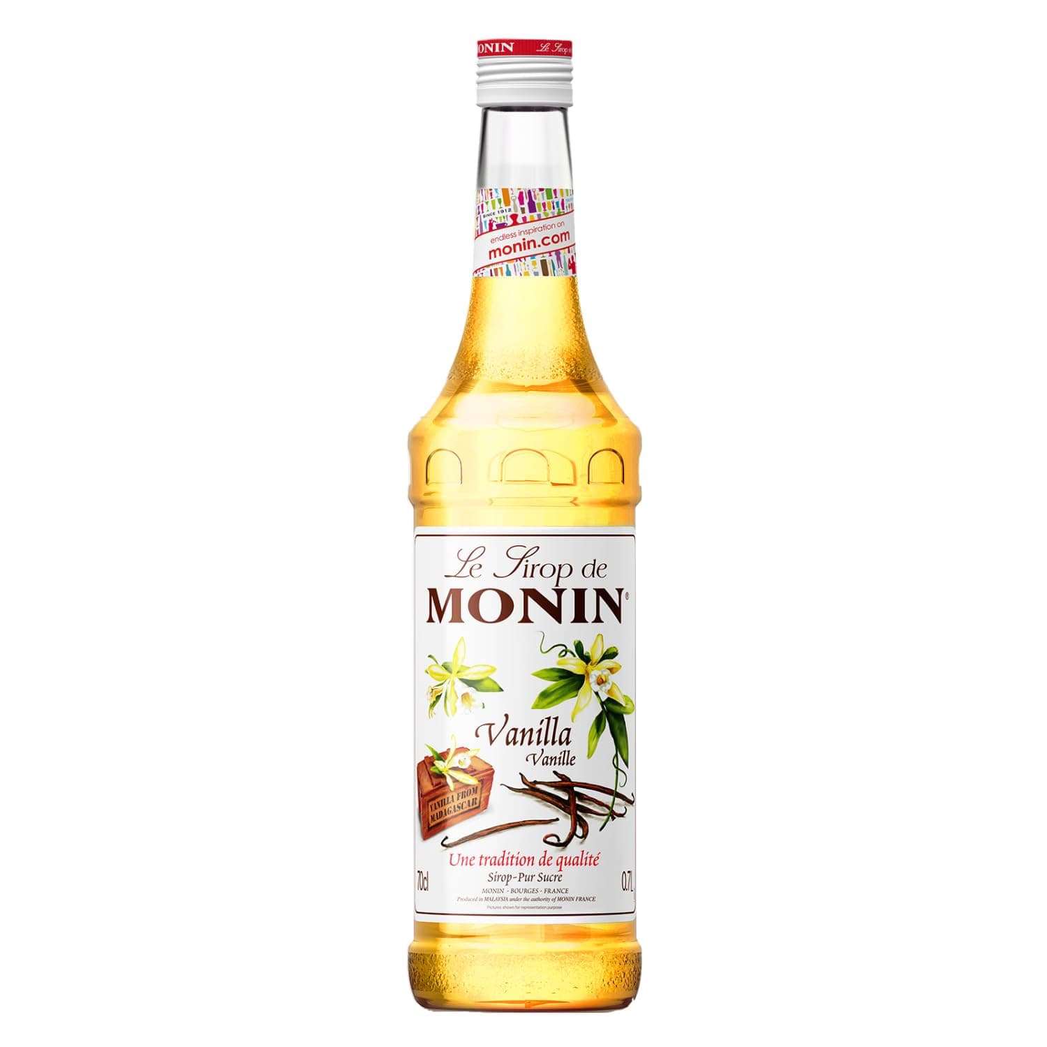 Monin Vanilla Syrup, 23.66 fl oz / 700 ml