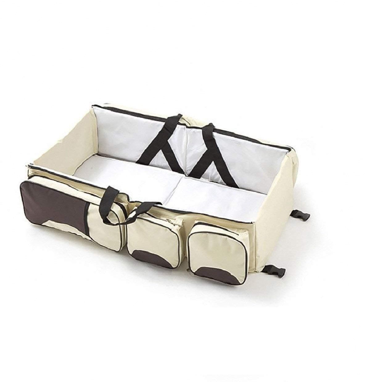 Labdhi creation Multi Functional Baby Travel Bed Cot/Bassinet and Folding Mummy Bag