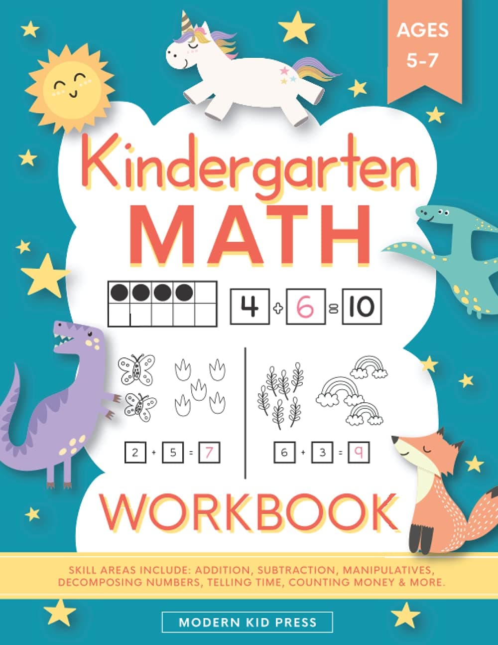 Kindergarten Math Workbook Paperback – 19 March 2020