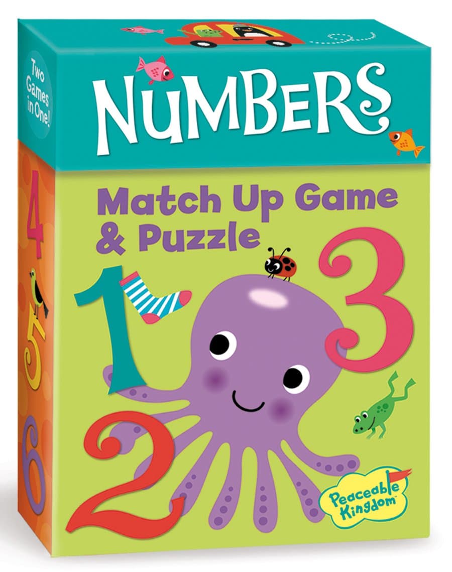 Peaceable Kingdom Numbers Match Up Games & Puzzles