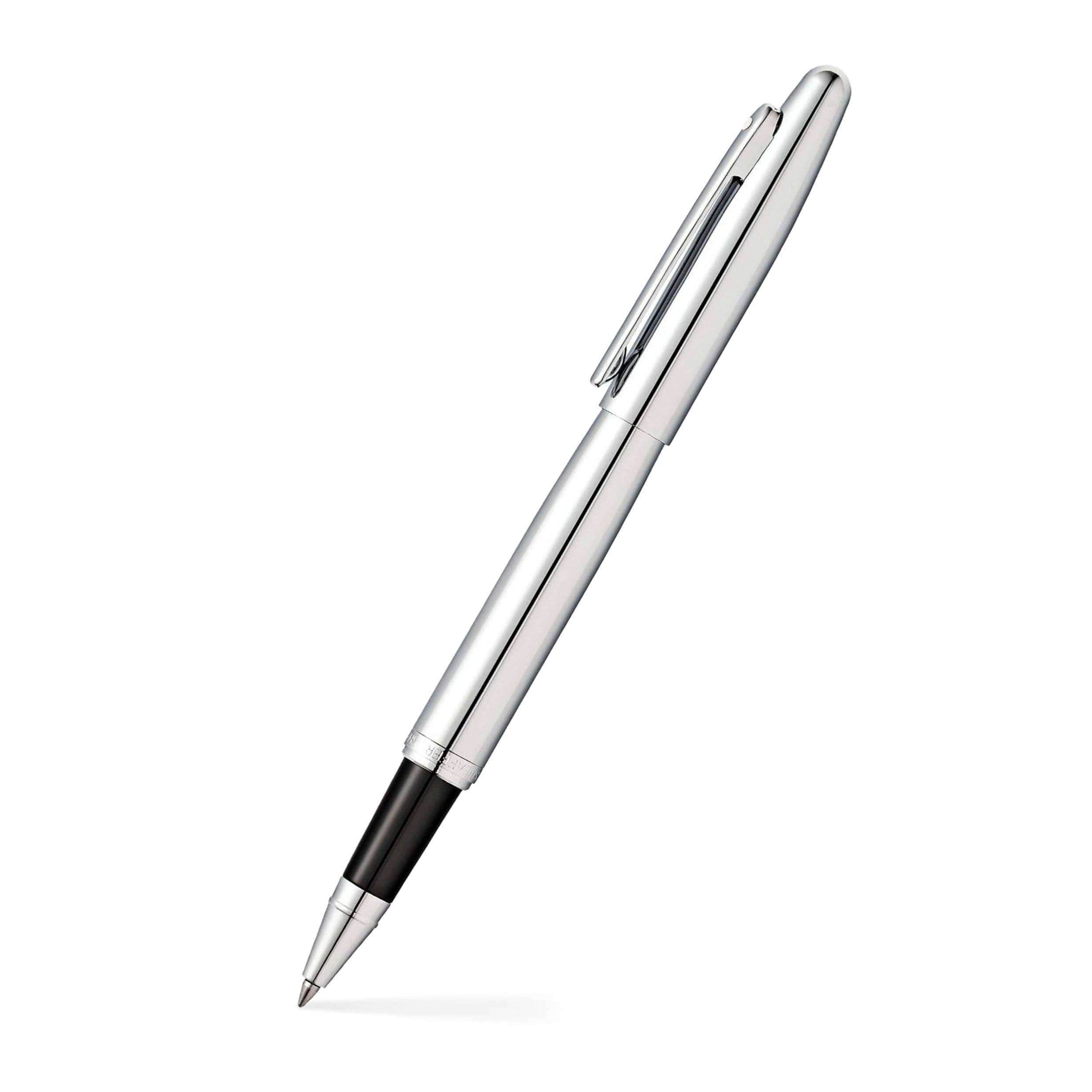 Sheaffer Vfm - Refillable Rollerball Pen, Polished Chrome Finish, Chrome Trim