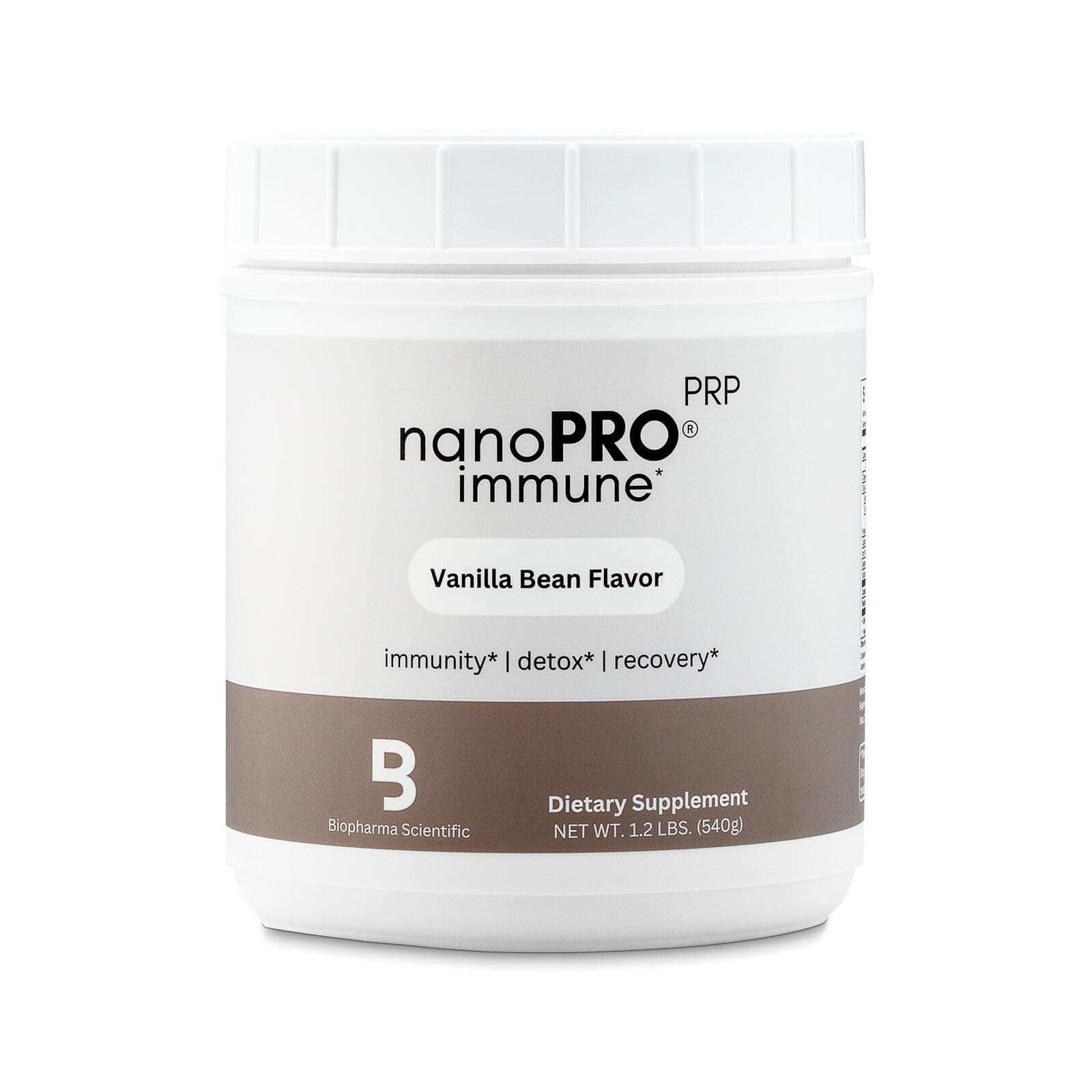 Nanopro Immune: Whey Protein Powder for Immune Support & Exercise Recovery with Colostrum, Glutathione, Proline Rich Polypeptides, Vanilla Bean Flavor, 30 Servings