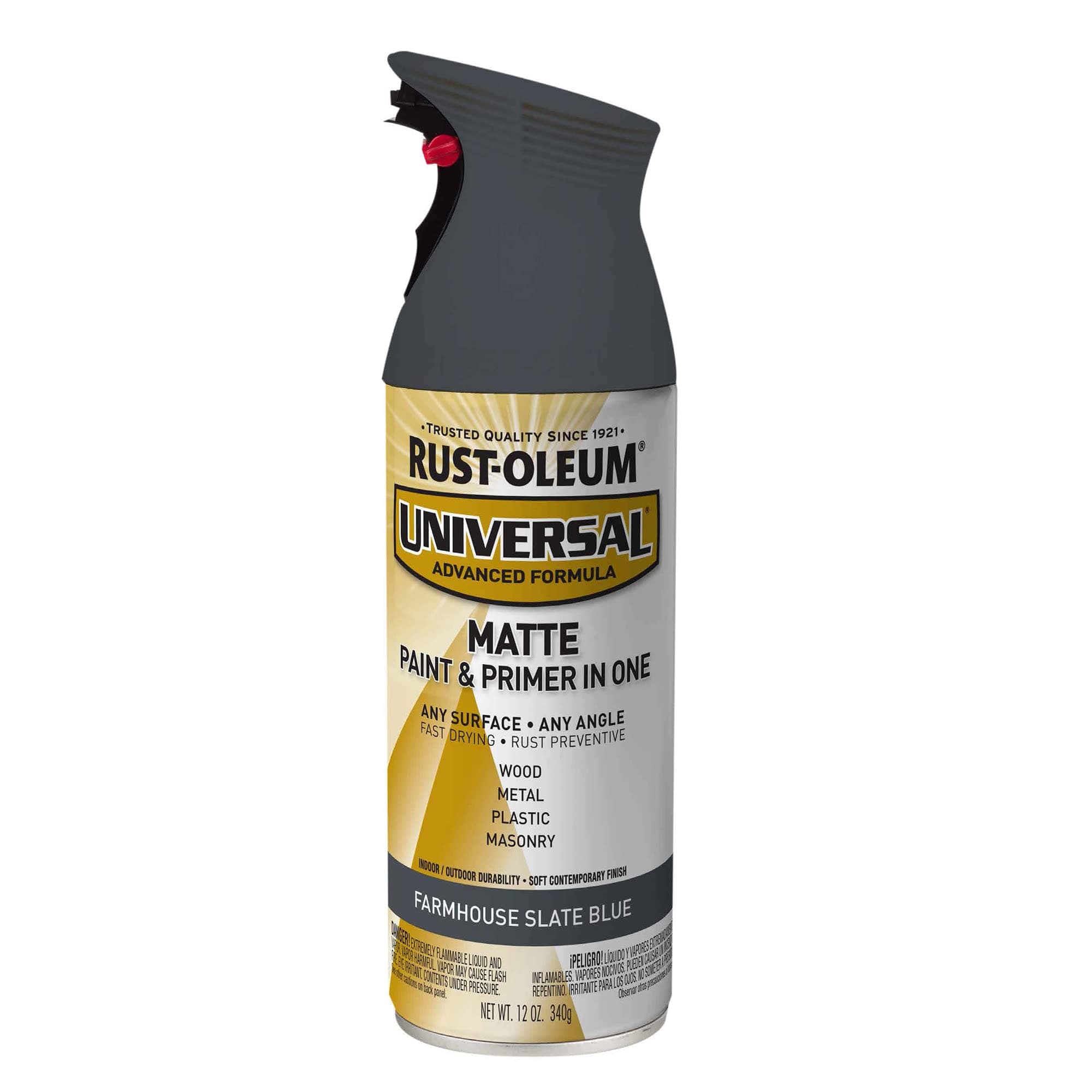 376723 Universal All Surface Spray Paint, 12 oz, Matte Farmhouse Slate Blue