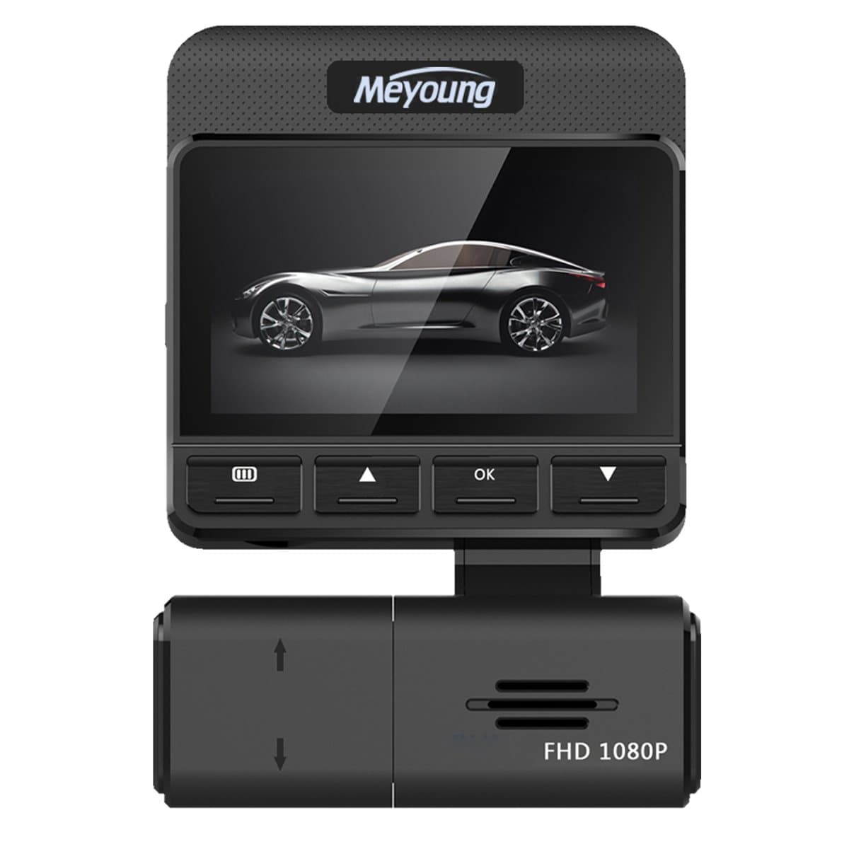 Dash Cam Night Vision 320° Lens Rotation Car Camera Recorder FHD 1080P Hidden Design 170° Wide Angle with Loop Recording, G-Sensor, WDR (MC2)