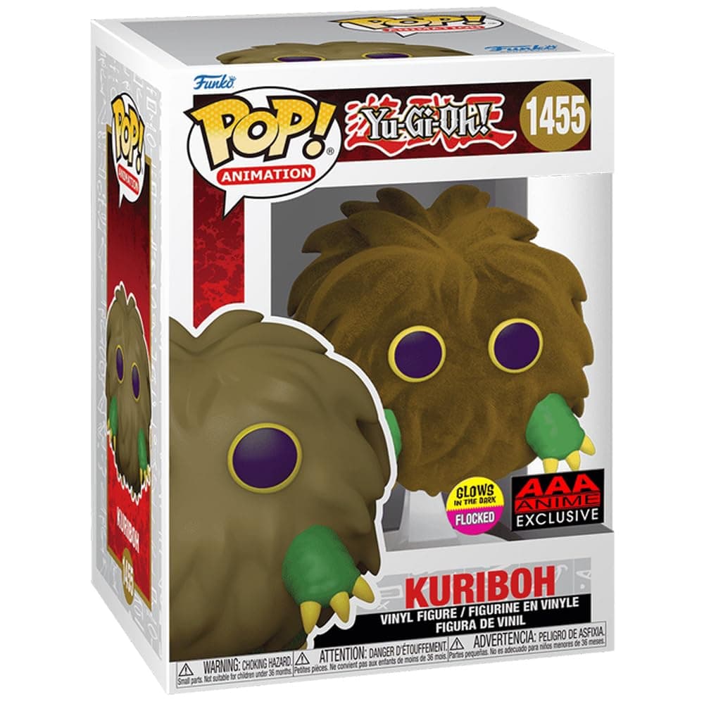 Funko Pop Yu-Gi-Oh! Kuriboh (Flocked & GITD) Figure (AAA Anime Exclusive)