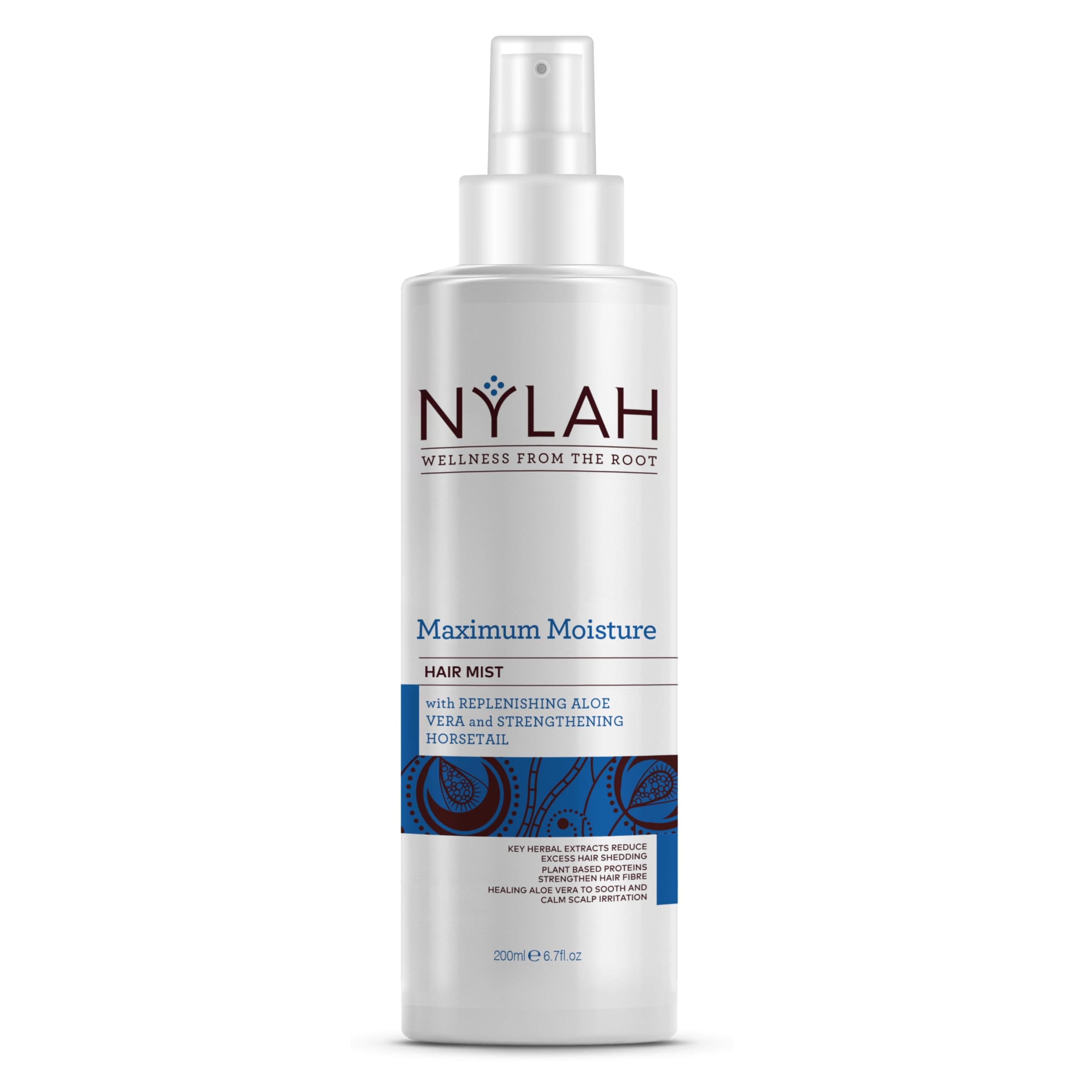 NYLAH Maximum Moisture Hair Mist 200ml Lightweight Hydration Mist for Dry, Curly & Afro Hair – Non-Sticky, Fast-Absorbing Formula for Curls, Coils – Soothes Scalp & Boosts Moisture Retention