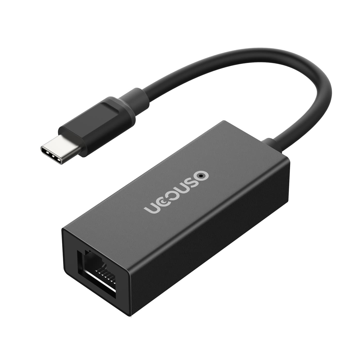 USB C to Ethernet Adapter, USB Type-C/Thunderbolt 3 to RJ45 Gigabit Ethernet LAN Network Adapter Compatible for MacBook/Pro, Dell XPS 13/15, Surface Book 2, Pixelbook and Other USB C Laptop