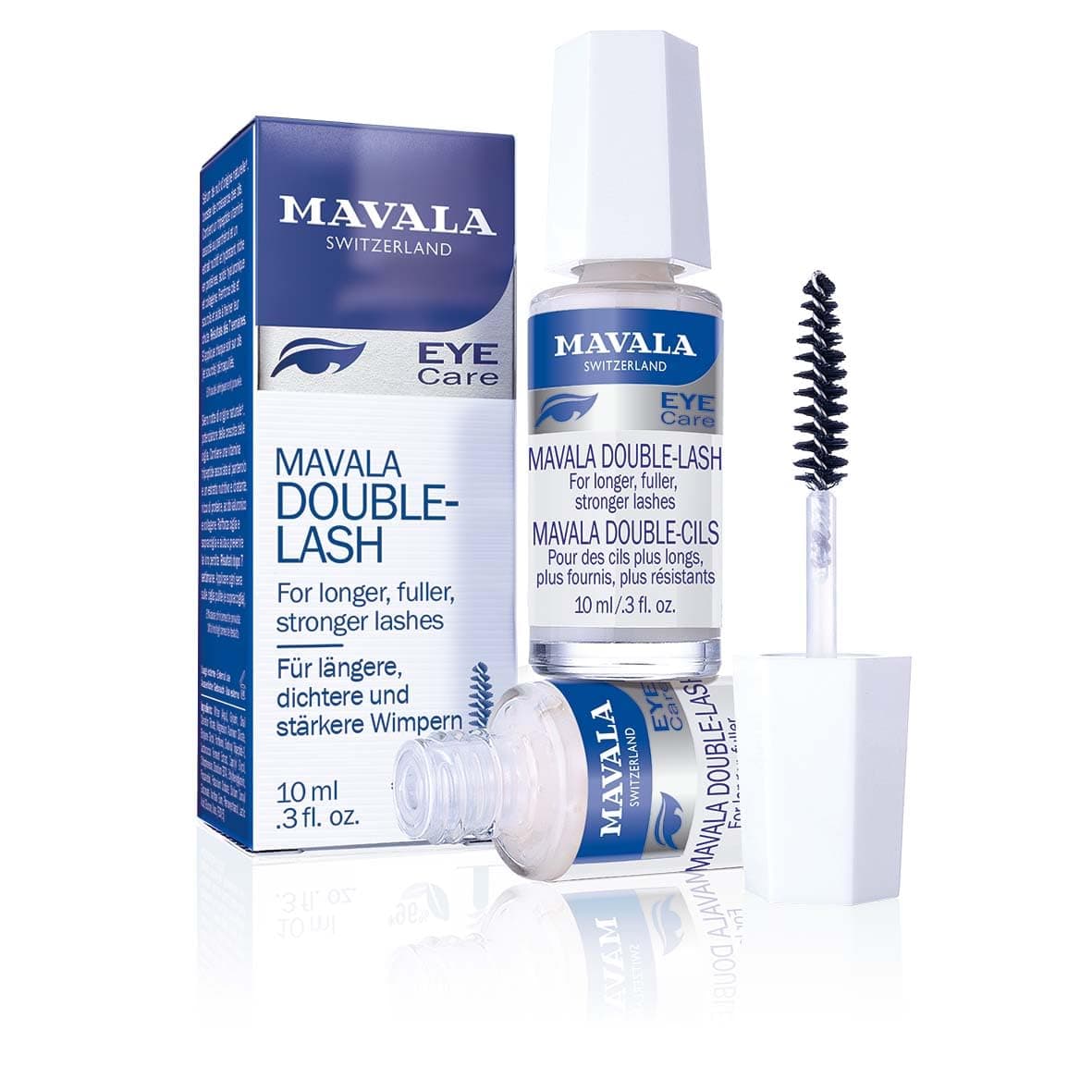 Mavala Double Lash - Strengthens Lashes Eyebrows For A Longer, Denser Stronger Effect 10ml
