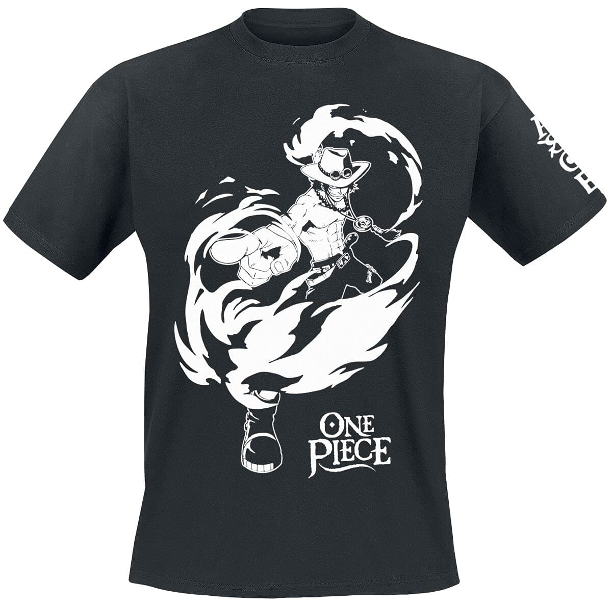 ABYstyleONE Piece - Tshirt - ACE - Men - Black, Black, S