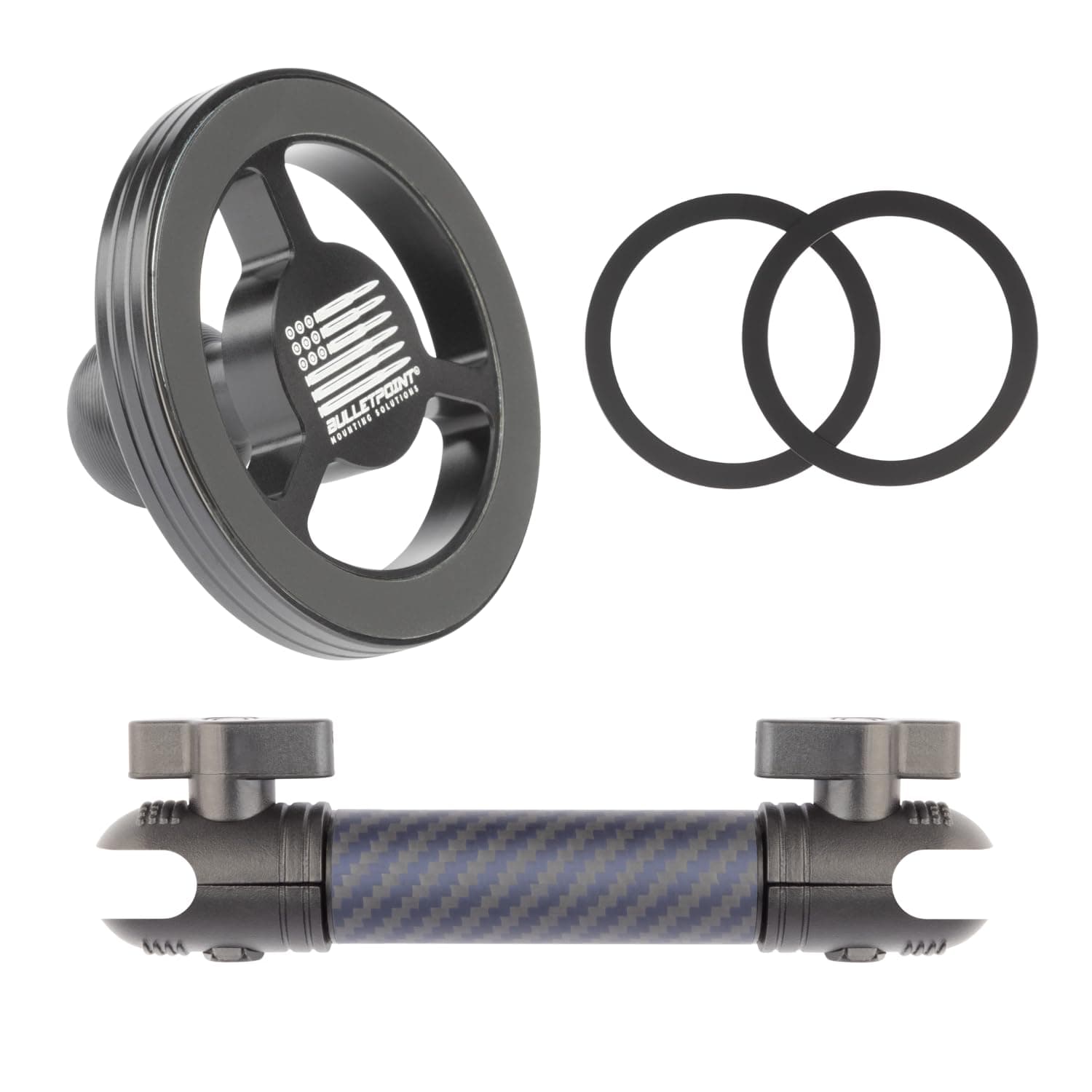 Bulletpoint Dash Mount Magnetic Cell Phone Holder Compatible with MagSafe iPhone Smartphones - 20mm (0.787 inches) Attachment Ball (MagSafe Holder with 7cm Arm)