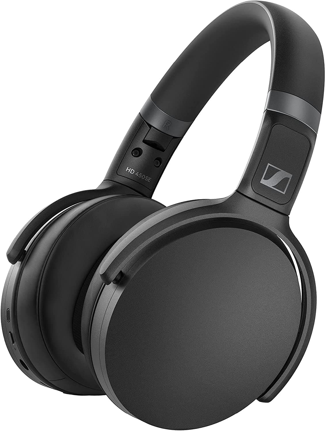 Sennheiser HD 450SE Bluetooth 5.0 Wireless Over Ear Headphone with mic, Alexa Built-in - Active Noise Cancellation, 30-Hour Battery Life, USB-C Fast Charging, Foldable - Black
