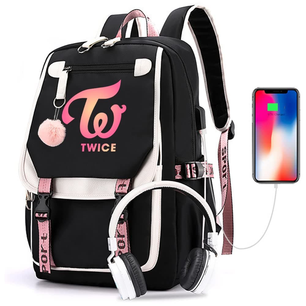 Kpop Twice School Backpack Merchandise, Twice Book Bag Casual Backpack