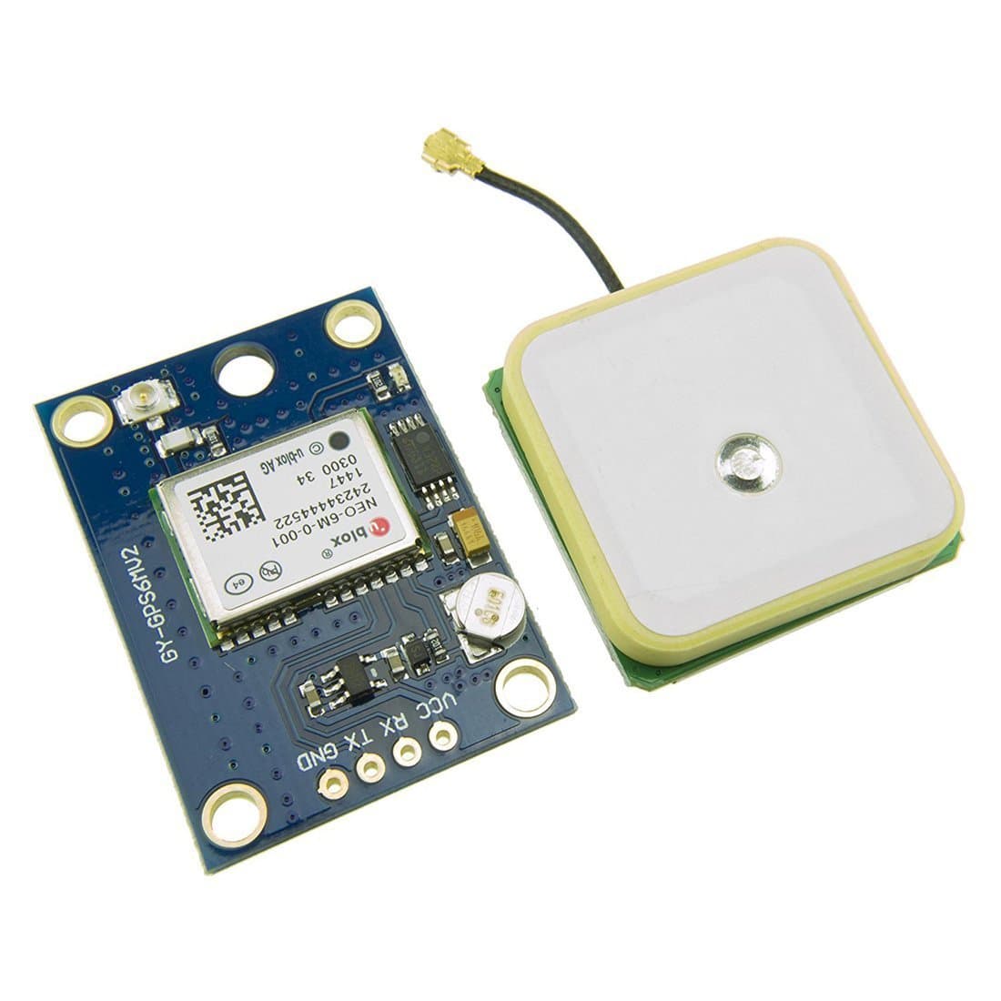 HiLetgo GY-NEO6MV2 NEO-6M GPS Flight Controller Module 3V-5V with Super Strong Ceramic Antenna for Arduino EEPROM APM 2.5