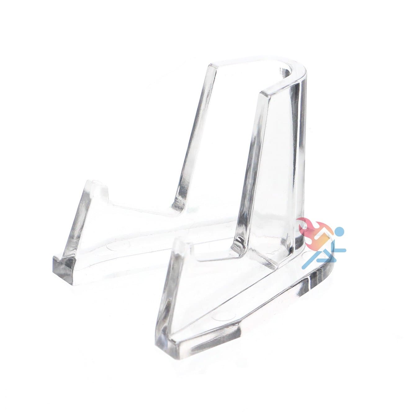 OnFireGuy10pcs Clear Display Easels | Pocket Watch Stand Lighter Display & Pocket Knife Display Stand Deluxe Easels 1/2” Shelf