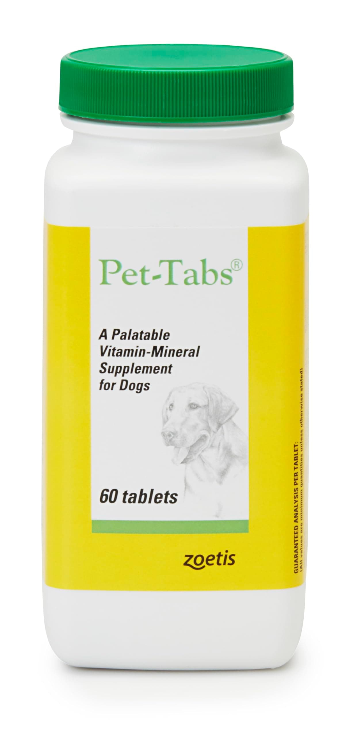 Pet-Tabs Vitamin Mineral Supplement - 60 Tablets