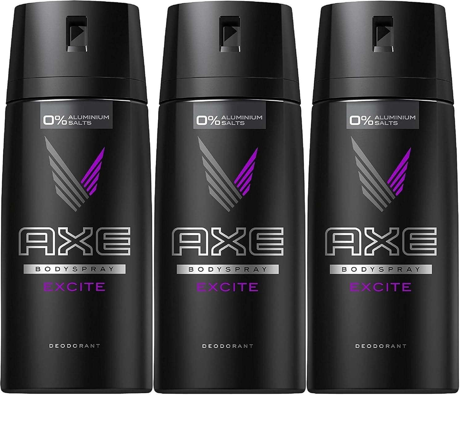 Axe Deodorant Body Spray, Excite 5.07 oz (3 Pack)