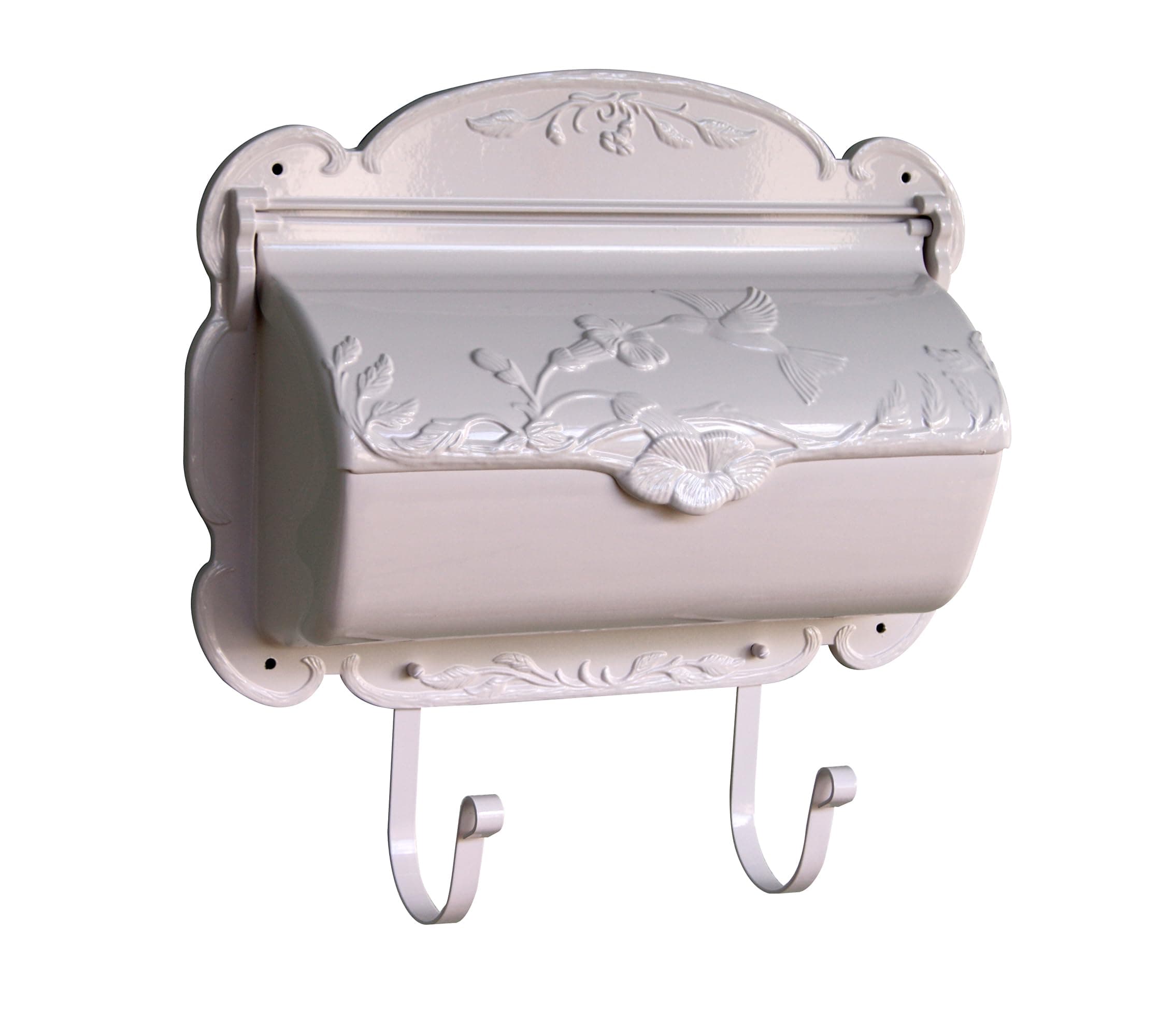 Special Lite Hummingbird Horizontal Wall Mount Mailbox - White Aluminum Mailbox for Wall Mount - SHB-1004-WH