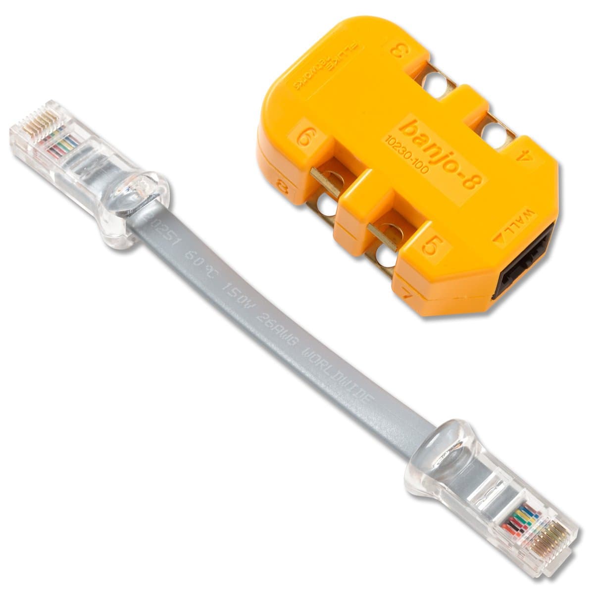 Fluke Networks10230101 8-Wire In-Line Modular Adapter with K-Plug