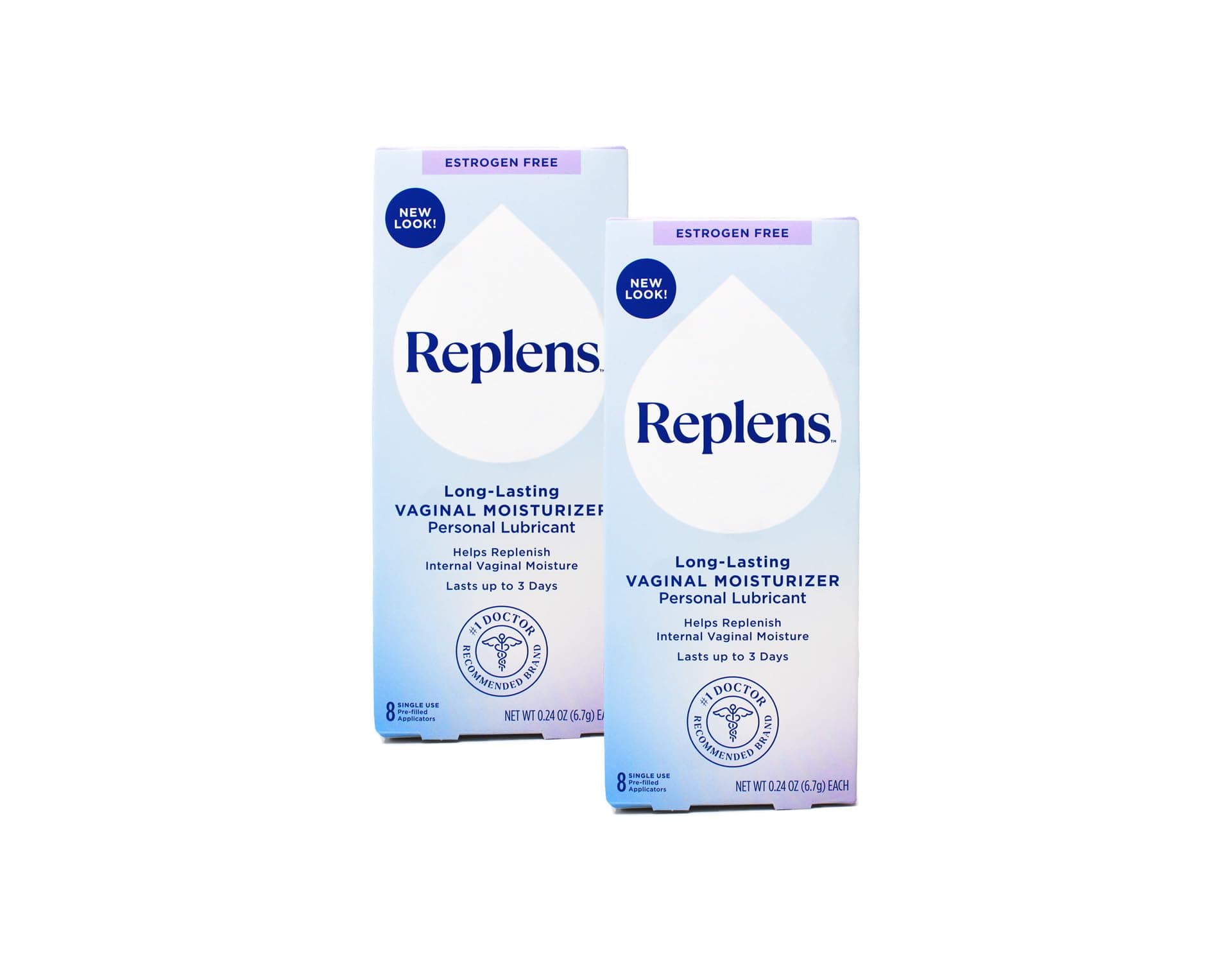 Replens Long-Lasting l Restores l Moisture Moisturizer (Pack of 2)