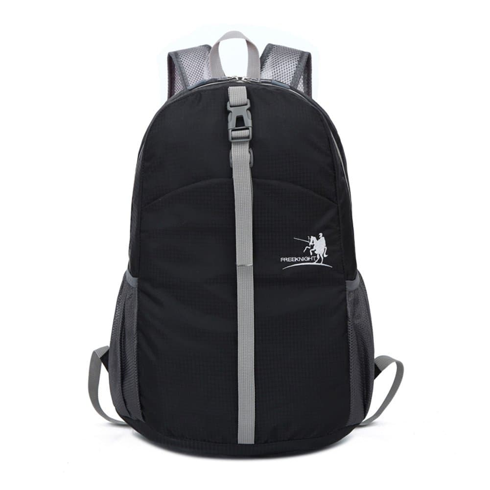 30l Foldable Daypack Lightweight Outdoor Bag Black
