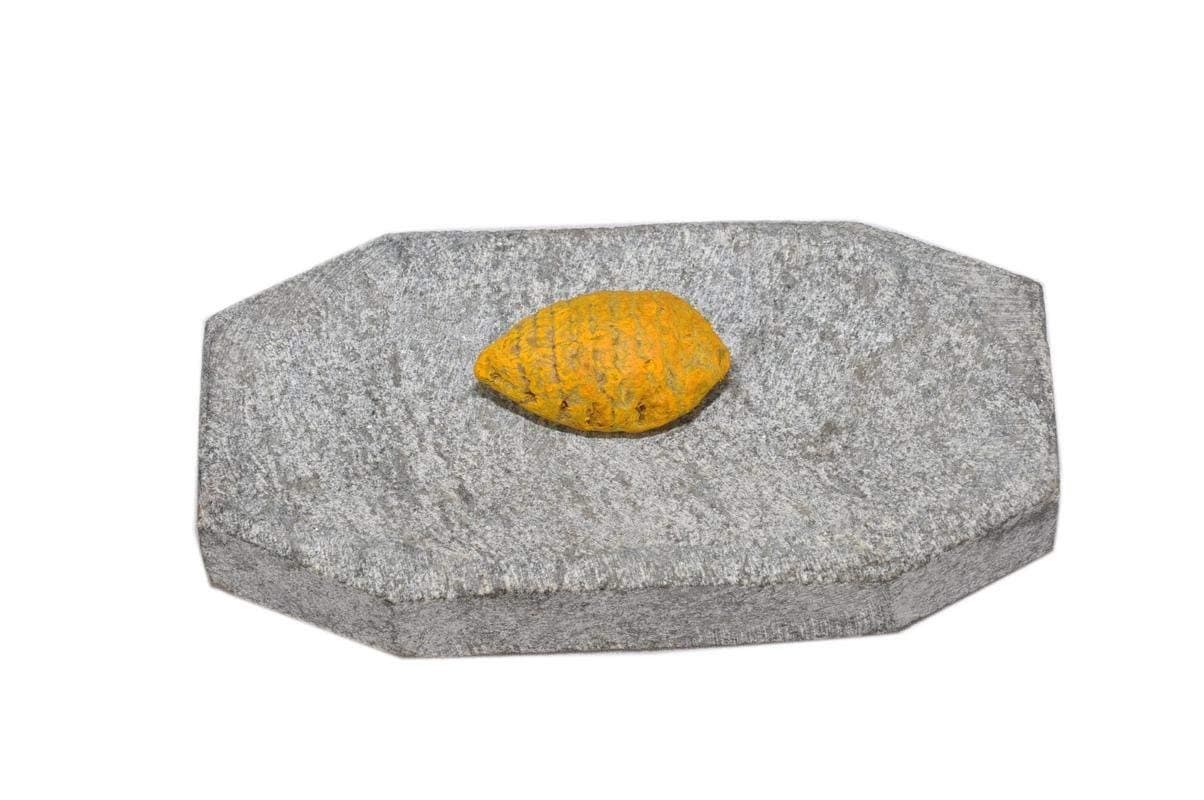 Sandalwood Octogen Turmeric Grinding/Rubbing Stone, Grey…