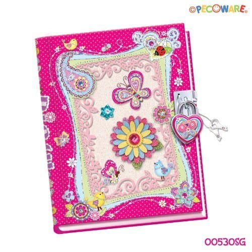 Pecoware Spring Garden Diary with Lock Set by PECO