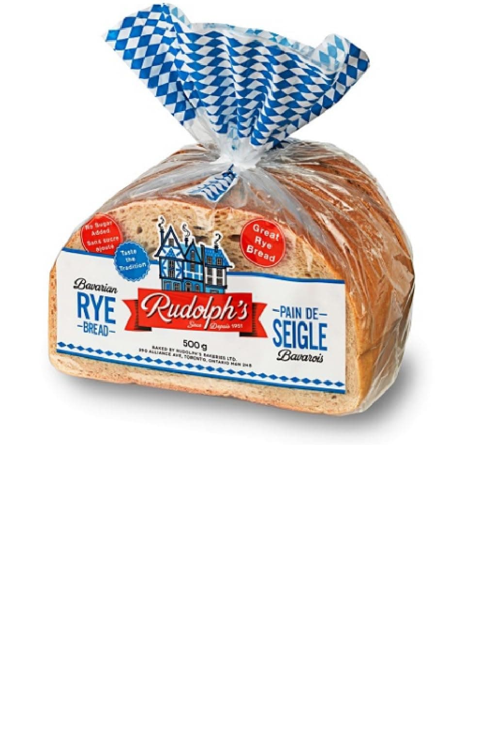 Bavarian Rye Bread 16oz. Seedless Sliced Sandwich Loaf