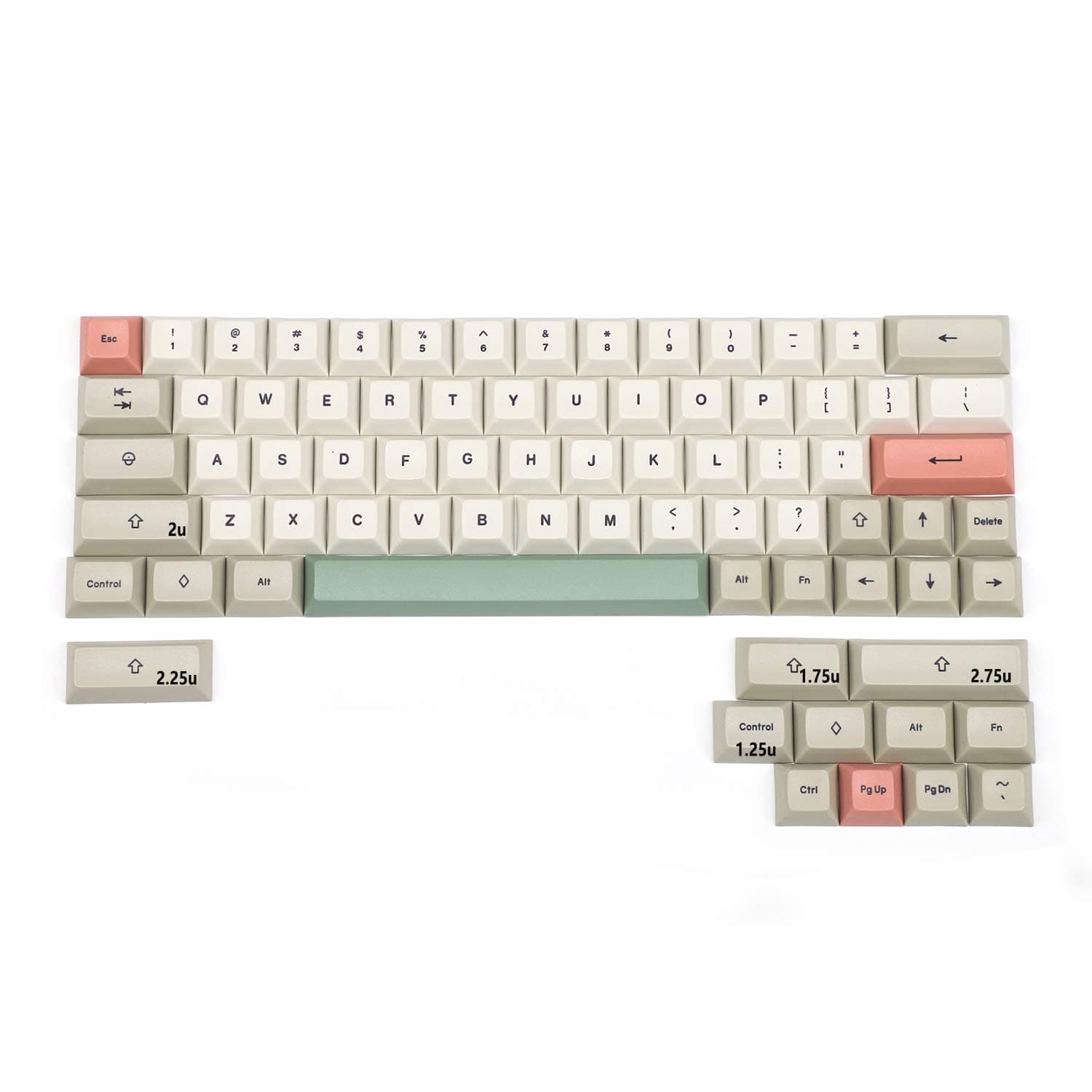 YMDK DSA Profile 9009 Dye Sub 61 64 68 ANSI Keycap Thick PBT Keycap Set for MX Mechanical Keyboard GH60 XD64 GK64 Tada68 (Only Keycap)