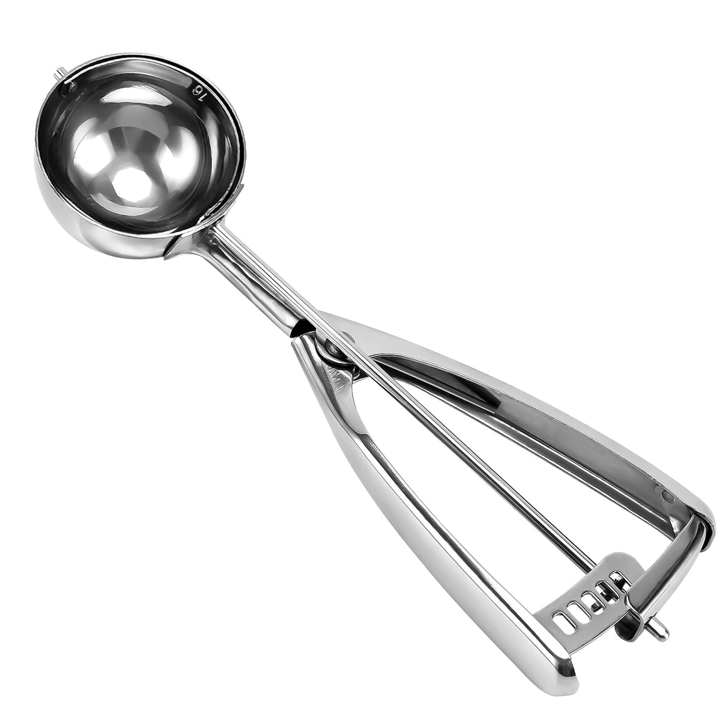 Saebye Large Cookie Scoop, 4 Tbsp / 60 MZ / 2 OZ, Size #16 Cookie Dough Scoop, Muffin Scoop for Baking