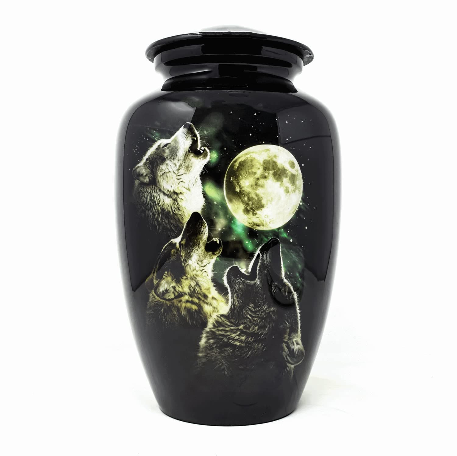 SMIURNSUrn -Blue Urns for Ashes Keepsake with Red Bag- Small urn for Your Loved one - Urns for Human Ashes Adult Male and Female - Memorial urns for Human Ashes - Casket and Decorative Urns, Large,