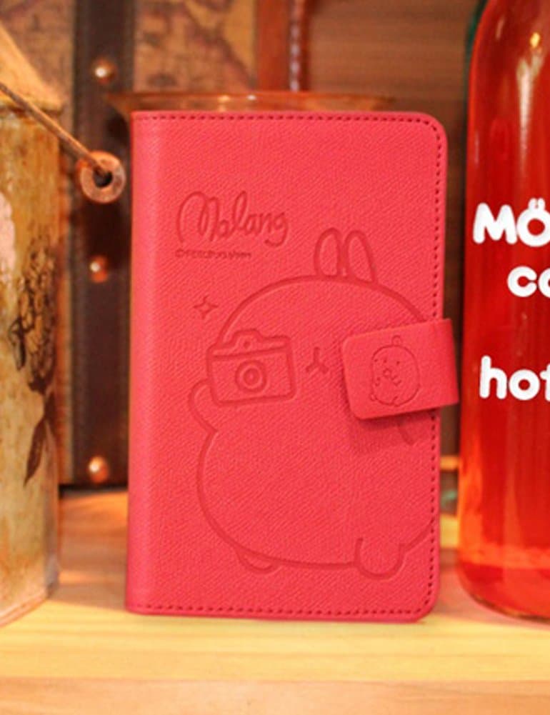MOLANG Leather Standing Wallet Diary Case Cover For Samsung Galaxy S3 III i9300 i747 T999 (HotPink)