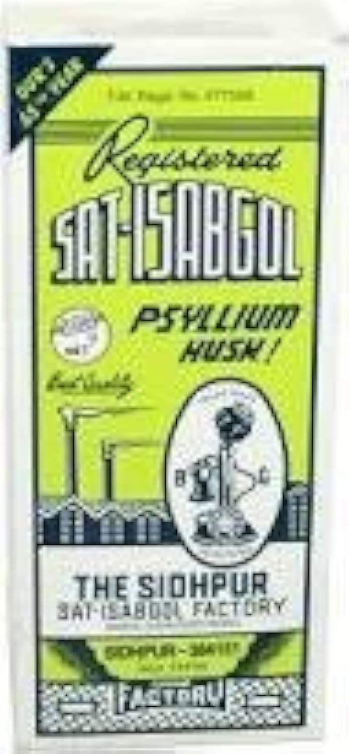 Isabgol Sat Psyllium husk 200g,Flake, (2 packs)