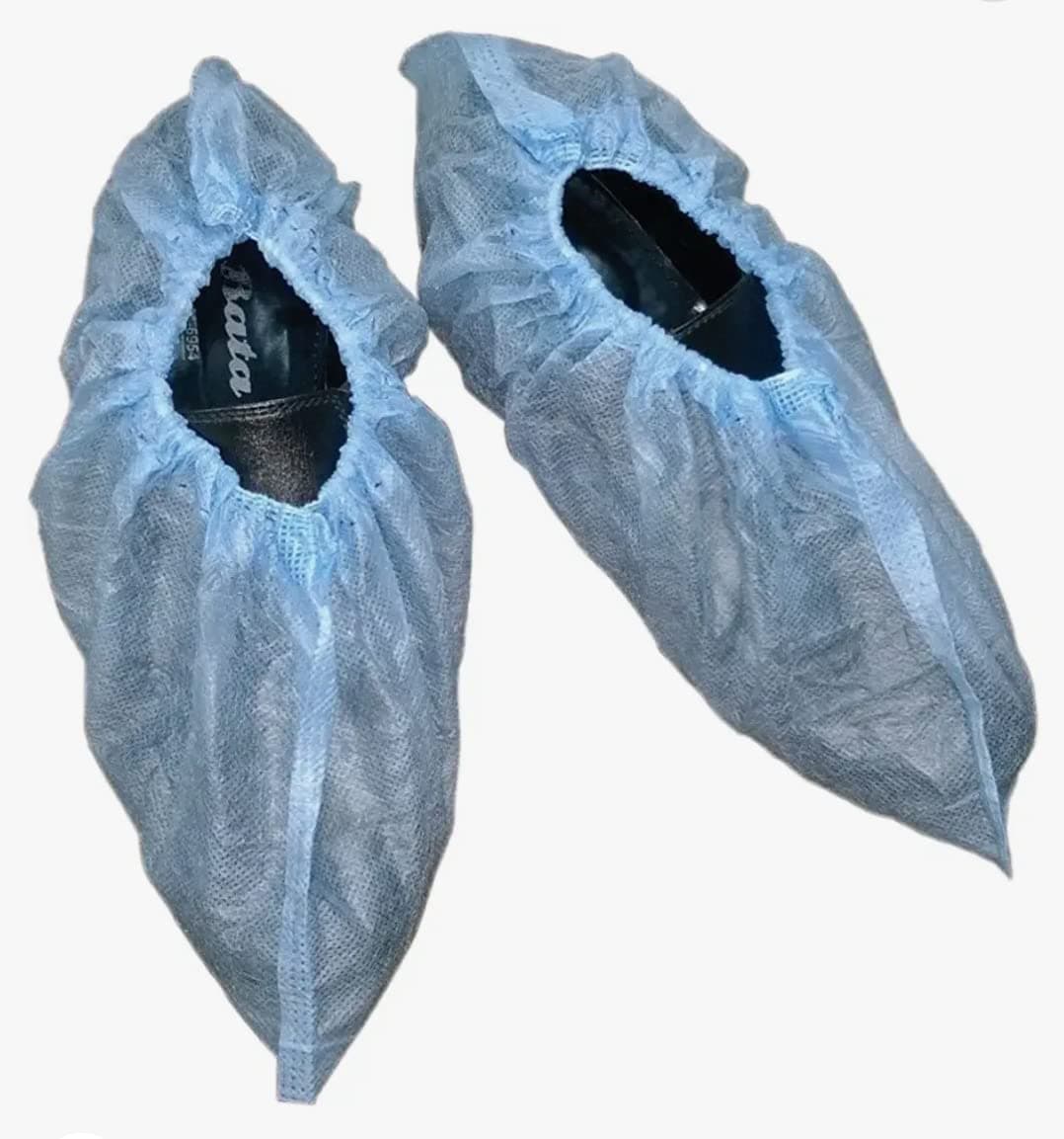 GenericDisposable shoe covers,leg covers made from non woven fabric and elastic for fitting used in homes,factories, laboratories and offices pack of 25 pairs