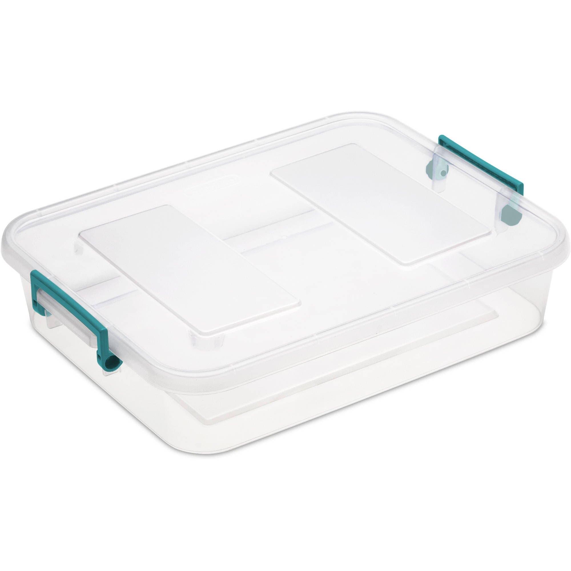Sterilite 1716 6.2 qt Modular Latch Box, Teal Sachet