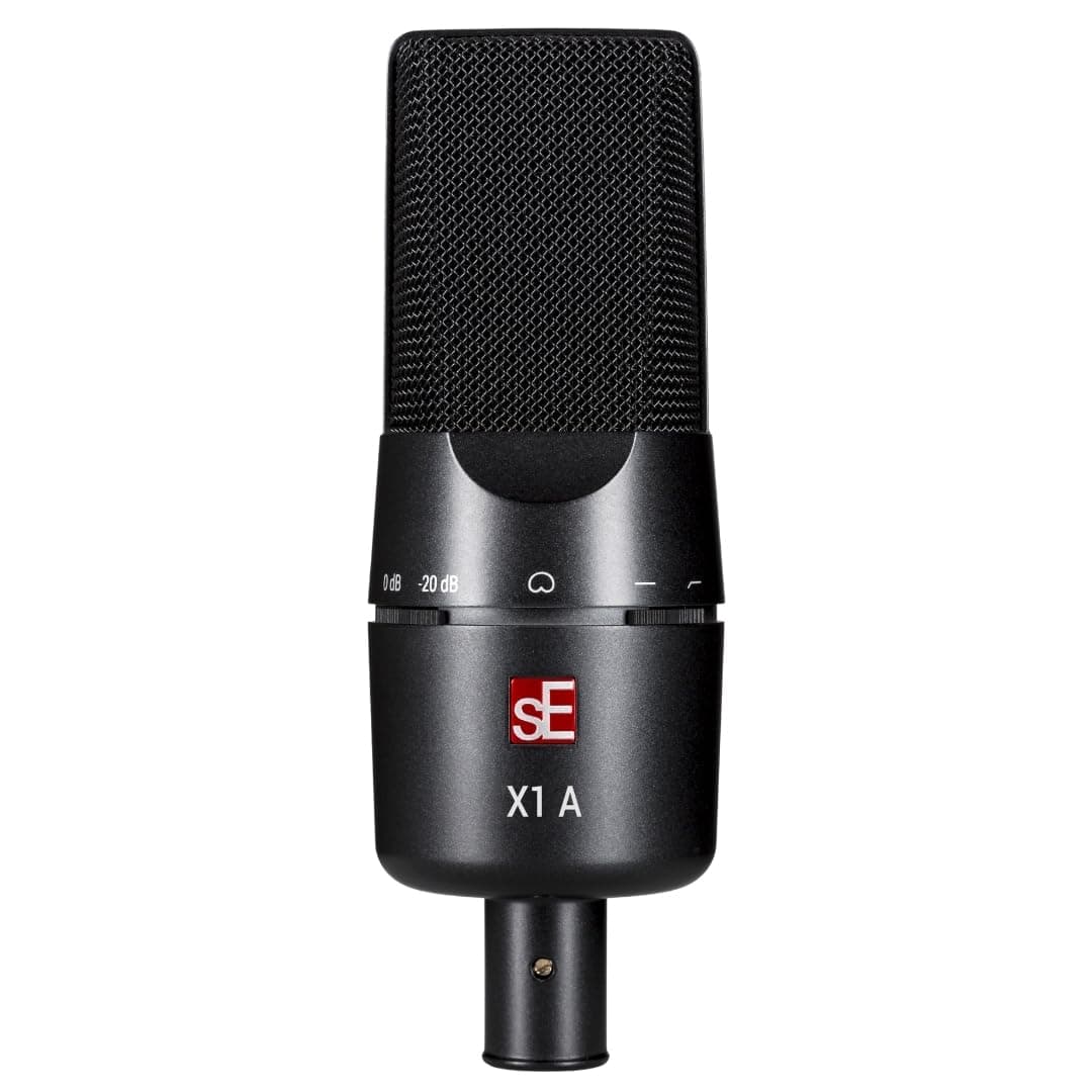 X1 A Large Diaphragm Condenser Microphone with 100 Hz Filter & -20 dB Pad - XLR Condenser Mic for Singing & Instruments - Professional Studio Microphone for Recording & Podcasting