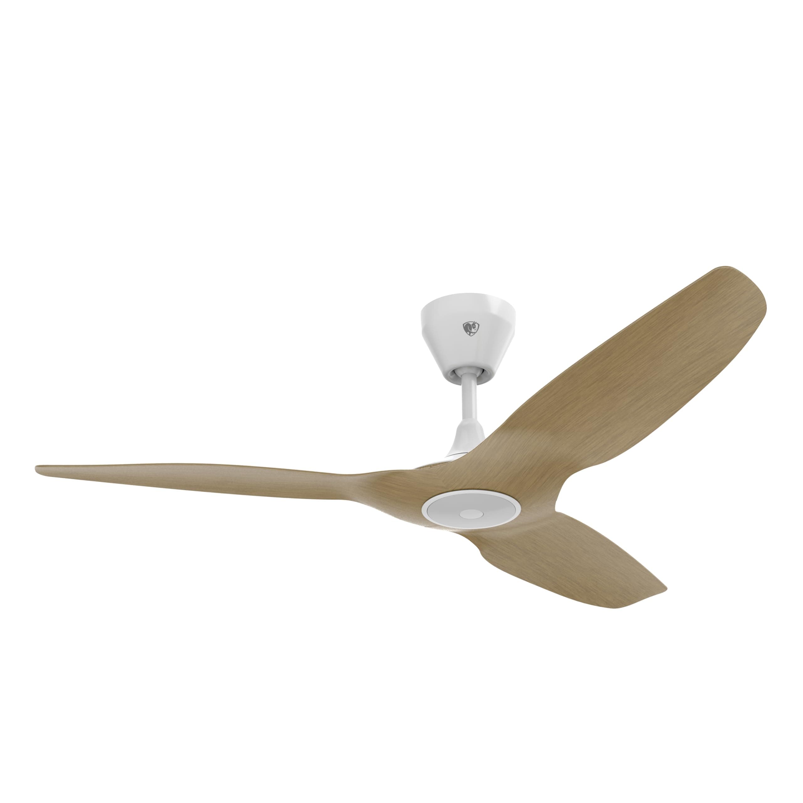 Haiku L, Smart Ceiling Fan – Energy Efficient Cooling for Home, Bedroom, Office, Living Space, and More – 16 Lighting Settings with 7 Speed Settings – 52” - Caramel/White