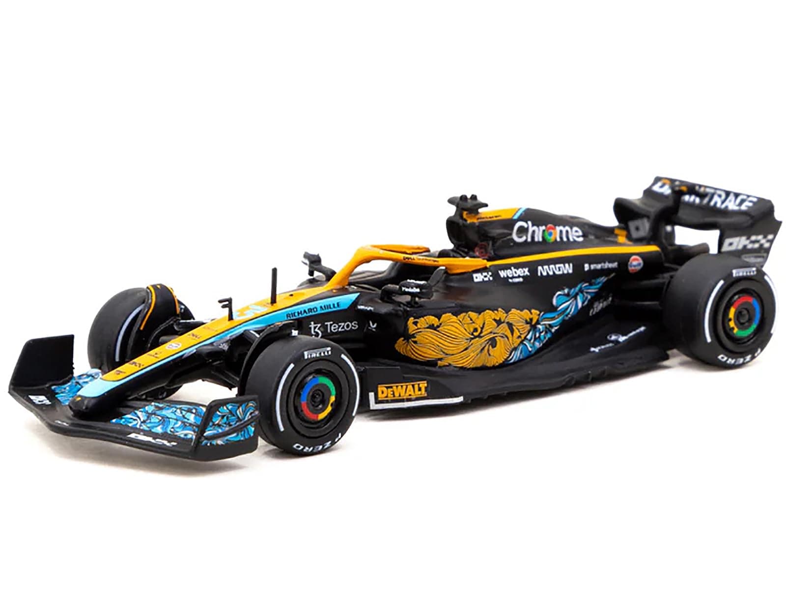 MCL36#3 Daniel Ricciardo Formula One F1 Abu Dhabi GP (2022) "Global64 Series 1/64 Diecast Model by Tarmac Works T64G-F041-DR3