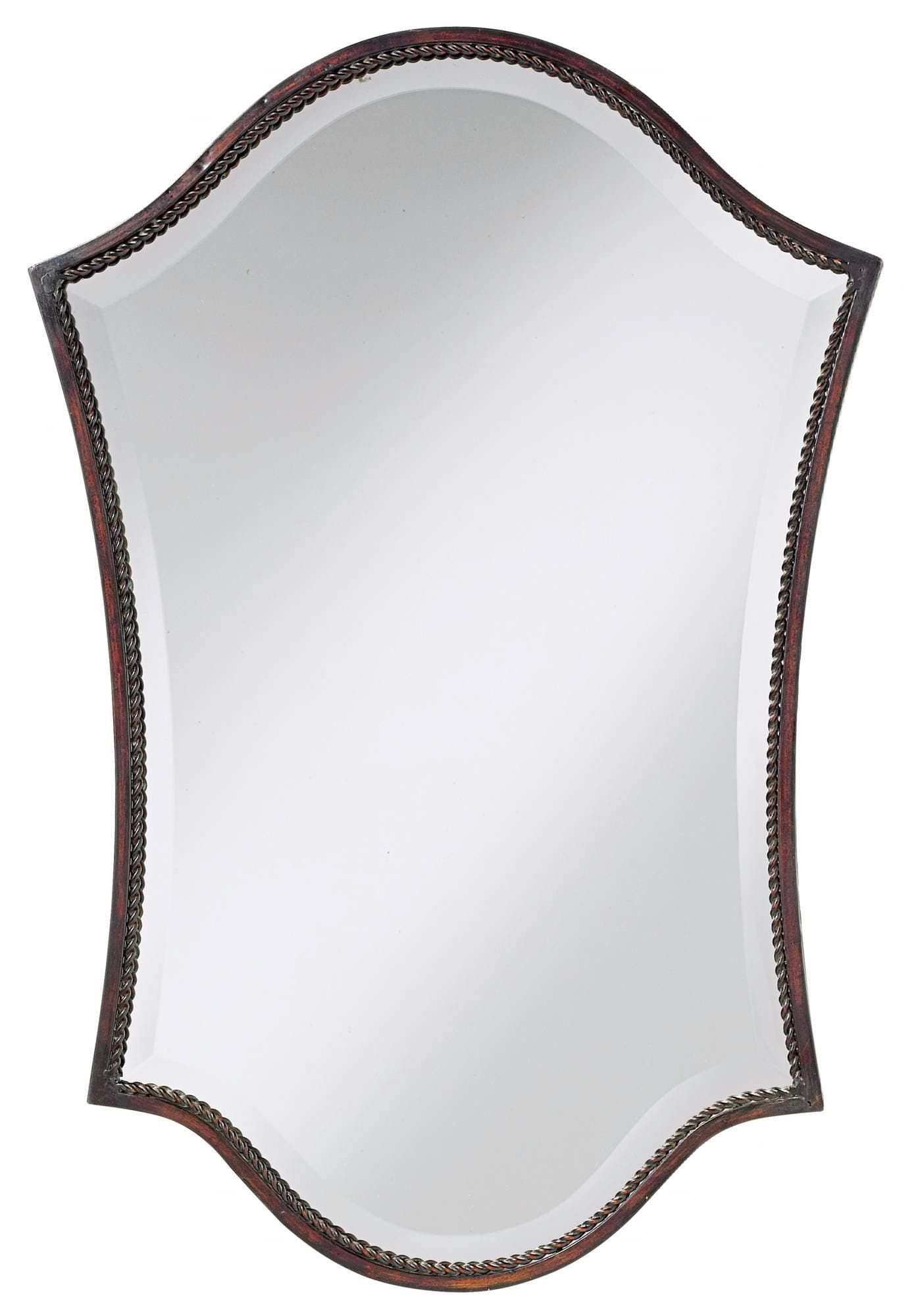 Uttermost, Bronze Abra Vanity Mirror 1 x 20.125 x 29.75, 29.8" L x 20.1" W x 1.0" D