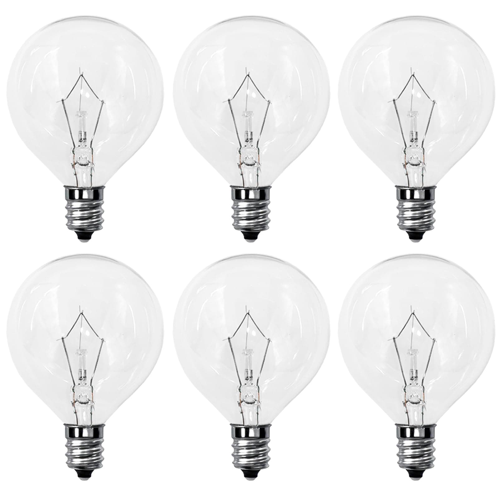 25 Watt Wax Melt Warmer Light Bulb,25WLITE Replacement Light Bulb for Authentic Scentsy Full-Size Warmer & Candle Wax Warmer,6 Pack