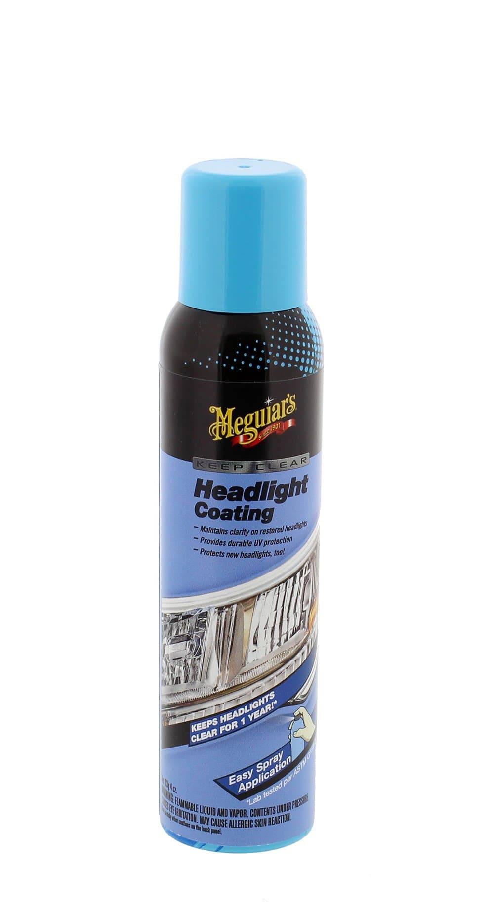 Meguiar's Keep Clear Headlight Coating - Durable, Long-Lasting Protection Prevents Oxidation and Prevents Yellowing for a Year - Easy Application - 4 Oz Aerosol