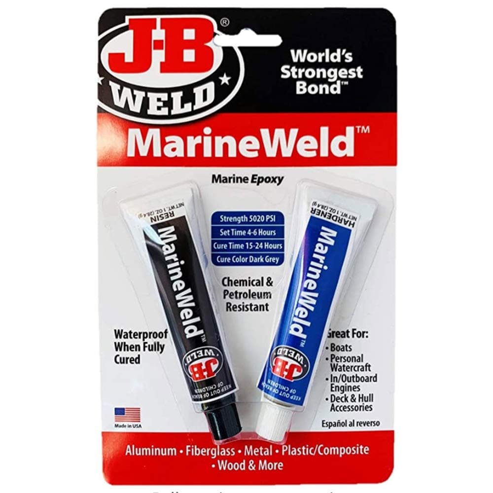 J-B Weld 8272 MarineWeld Marine Epoxy - 2 oz.(2Pack)