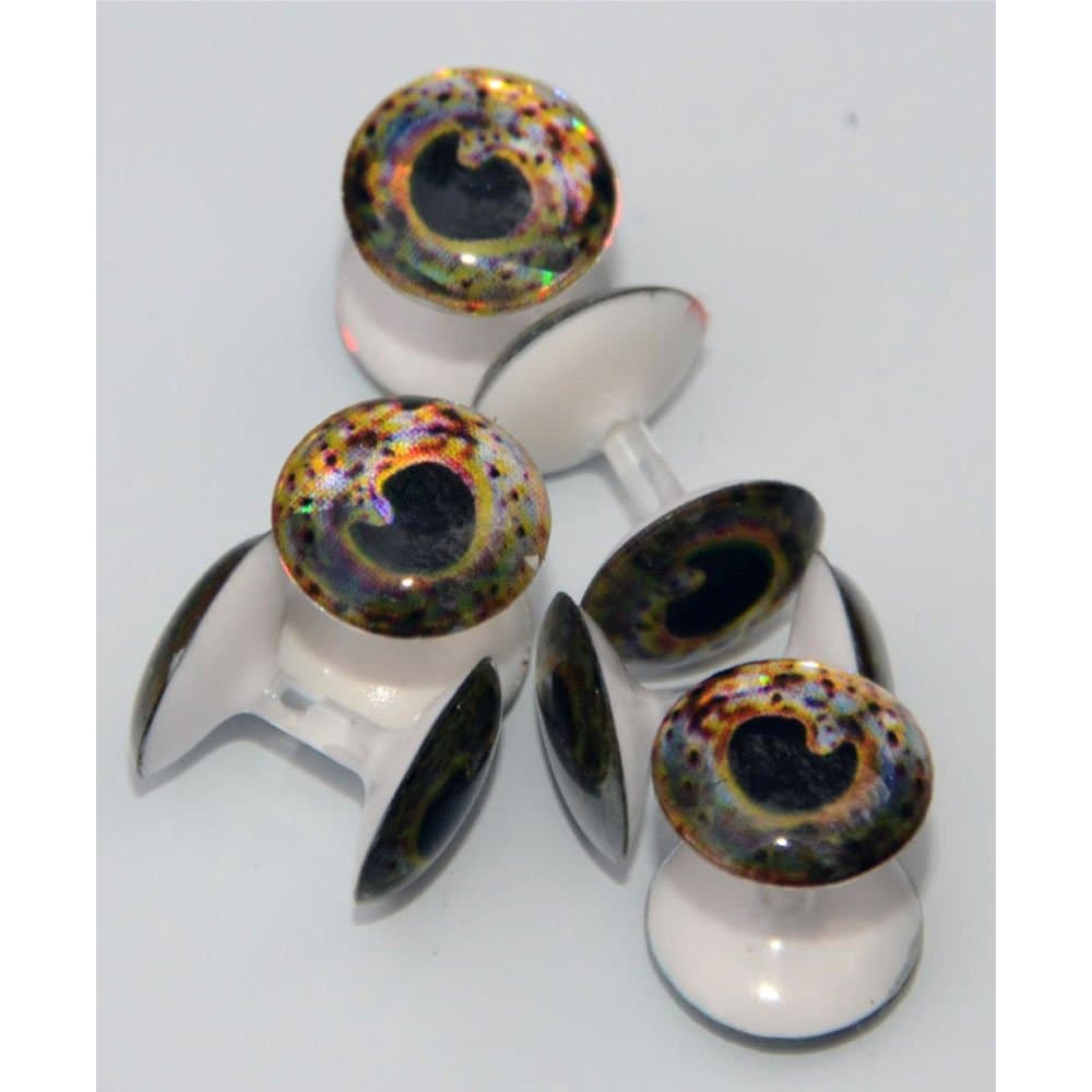 Goo Dumbell Eyes Ghost 6mm 1/4 - 6 Pack