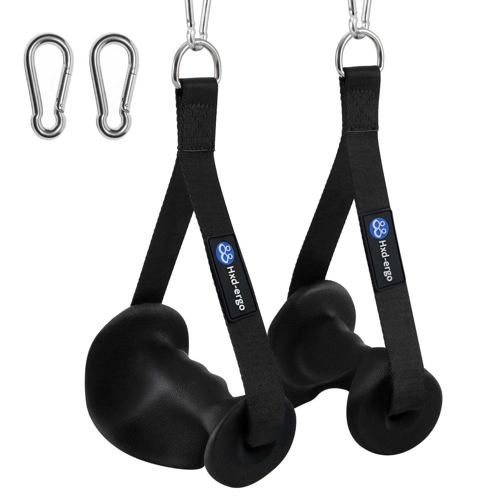 HXD-ERGO Ergonomic Exercise Handles for Cable Machine Attachments, Pilates, Strength Training Workout,Resistance Bands Heavy Duty Working Out Handles Accessories