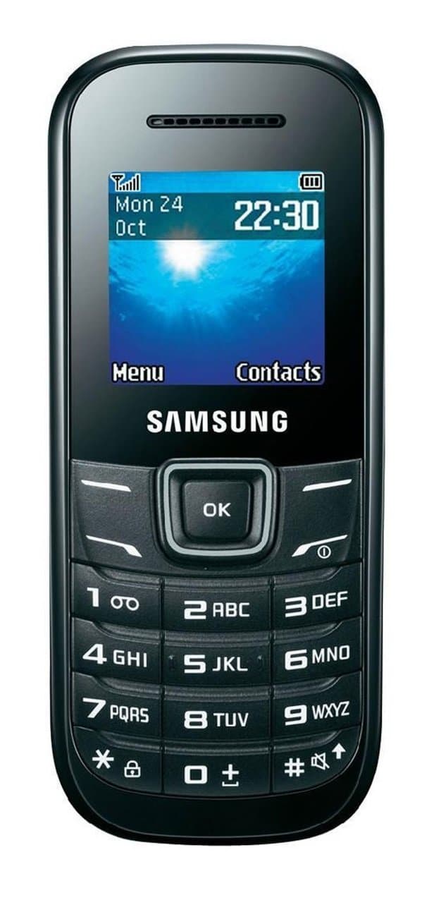 Samsung Keystone 2 GT-E1205Q Cellphone Unlocked, Black