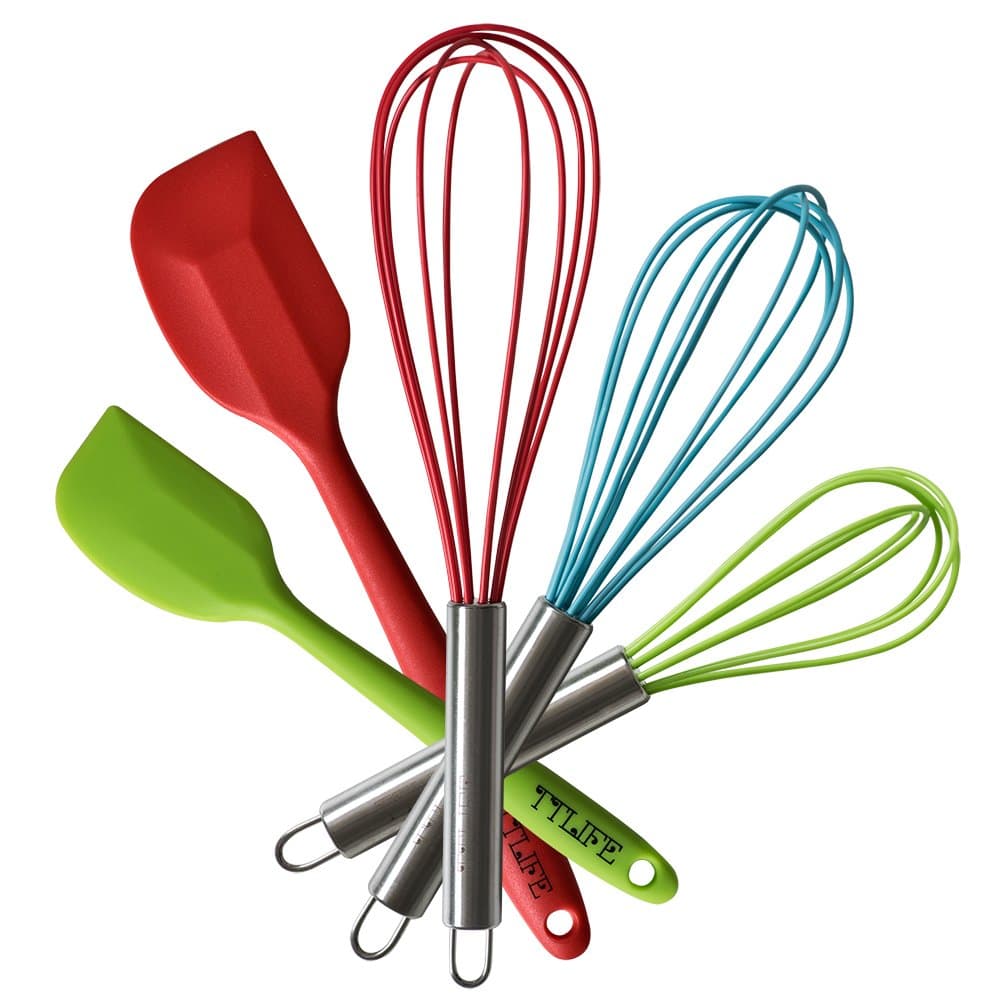 Farberware Professional Silicone Mini Whisks (Red, Set of 2)